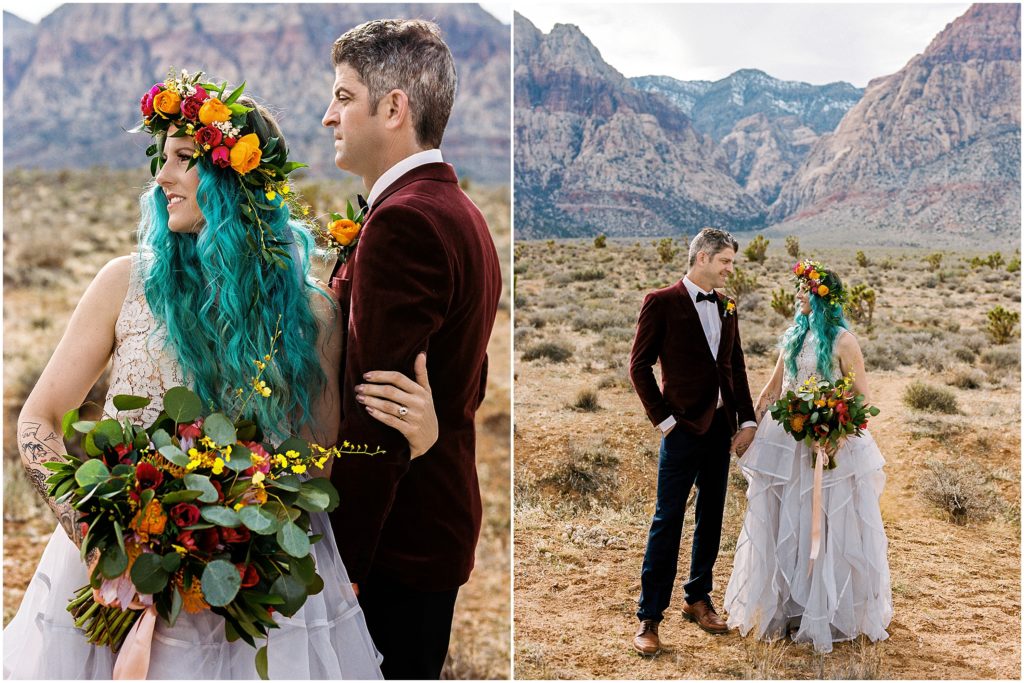 Red Rock Canyon Elopement in Las Vegas by Destination Wedding Photographer Jessica Manns Photography
