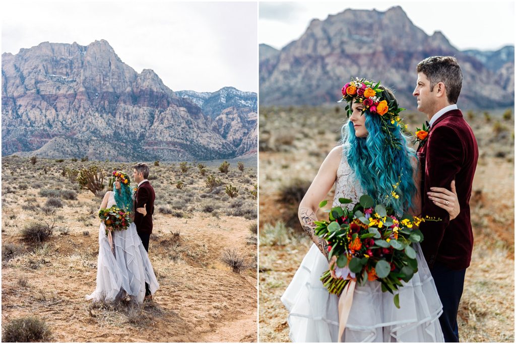 Red Rock Canyon Elopement in Las Vegas by Destination Wedding Photographer Jessica Manns Photography