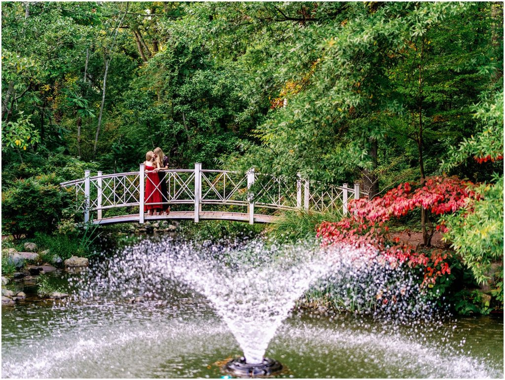 Sayen Gardens Engagement Photos in Hamilton New Jersey by NYC Wedding Photographer